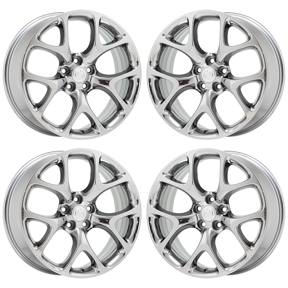 20" Buick Regal GS Bright Chrome wheels rims Factory OEM set 4109